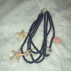 Navy chunky necklace
